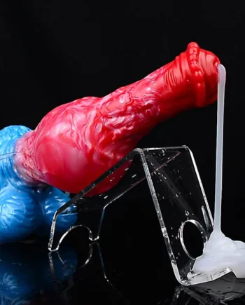 Inflatable Monsterdildo Ejaculating Dildo Butt Plug - Sillicone Horse Dick Vaginal Masturbator