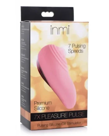 Inmi 7X Pleasure Pulse Silicone Rechargeable Clitoral Stimulator – Pink