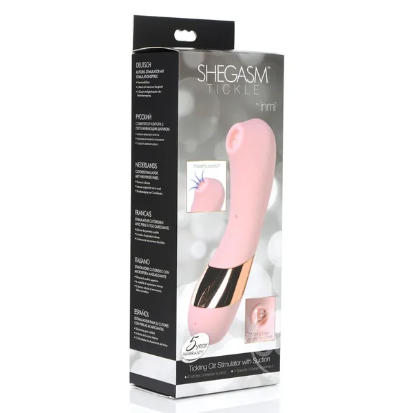 Inmi Shegasm Tickle Tickling Stimulator with Suction