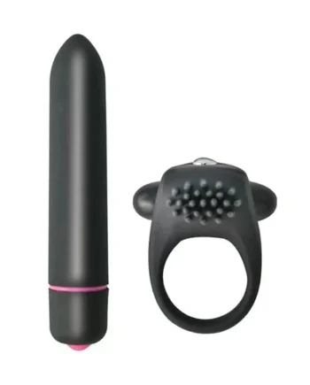 Intense Cockring & Bullet – Black