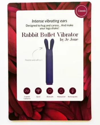 Intense vibrating ears rabbit bullet vibrator display by je joue sex toy classic