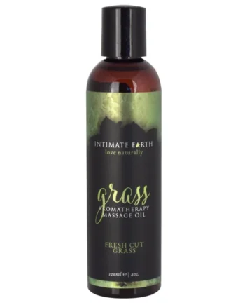 Intimate Earth Grass Aromatherapy Massage Oil - Fresh Cut Grass 4oz