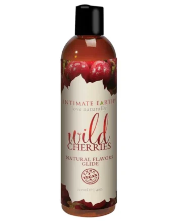 Intimate Earth – Natural Flavors Glide Lube 4oz. – Wild Cherries
