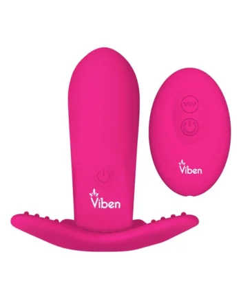 Intrigue Insertable Butterfly Panty Vibe - Hot Pink