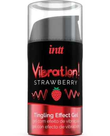 INTT - POWERFUL INTIMATE STIMULANT LIQUID VIBRATING GEL STRAWBERRY 15 ML