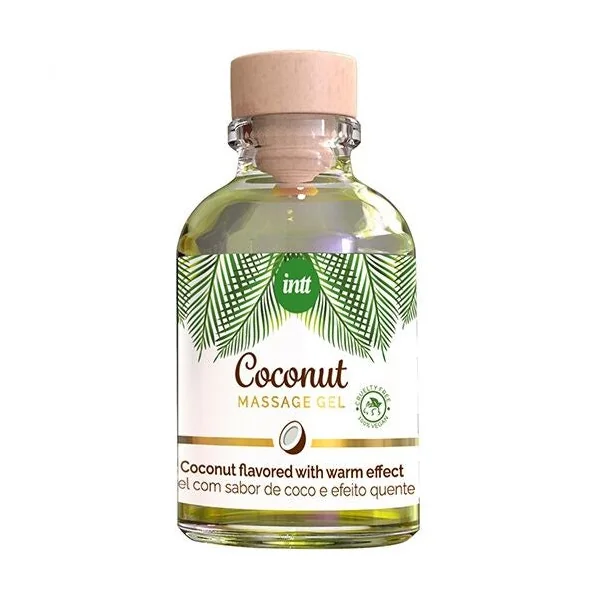 INTT - VEGAN MASSAGE GEL WITH COCONUT FLAVOR AND HEATING EFFECT