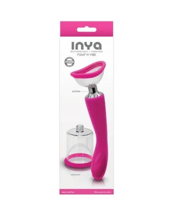 INYA Pump N Vibe Rechargeable Dual-Ended Vibrator & Pump Set Pink