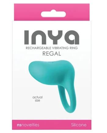 INYA Regal Rechargeable Vibrating Ring - Teal