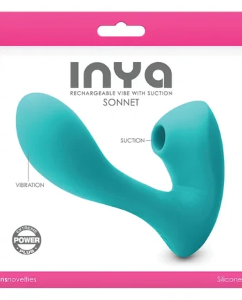 INYA Sonnet Rechargeable Vibe with Suction - Teal