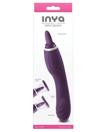 INYA Triple Delight Stimulator - Purple