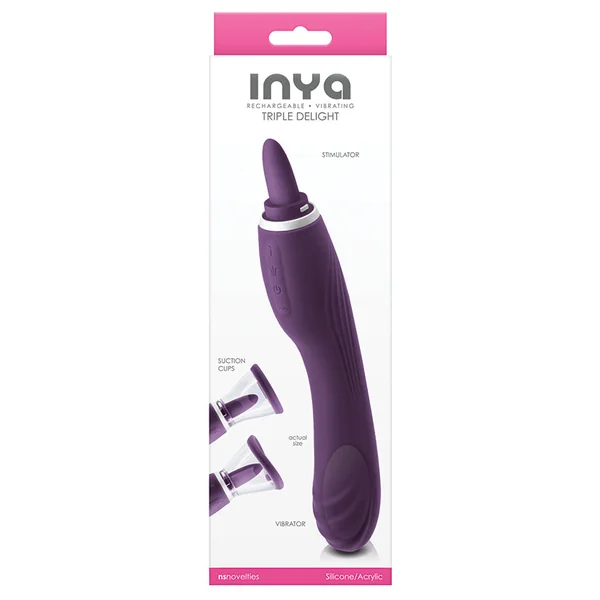 INYA Triple Delight Stimulator - Purple
