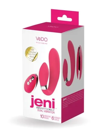 JENI C-SHAPED DUAL MOTOR VIBE WITH REMOTE – PINK