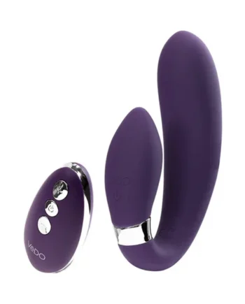 Jeni C-Shaped Dual Motor Vibe With Remote - Purple