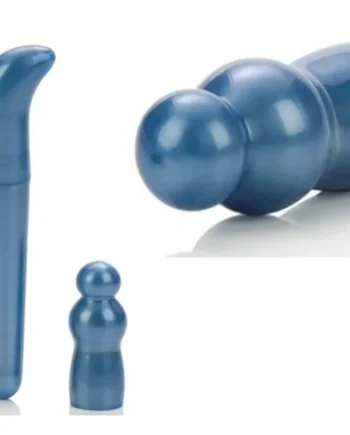 JESSE JANE WATERPROOF TRIPLE STIMULATOR WITH ATTACHMENTS BLUE