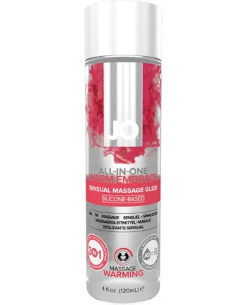 JO All-In-One Silicone Sensual Massage Glide Warm Embrace 4 fl oz