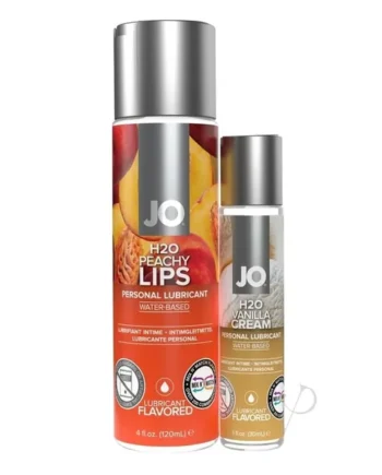 Jo H2o Peachy Lips W/h2o Vanilla Cream Flavored Lubes