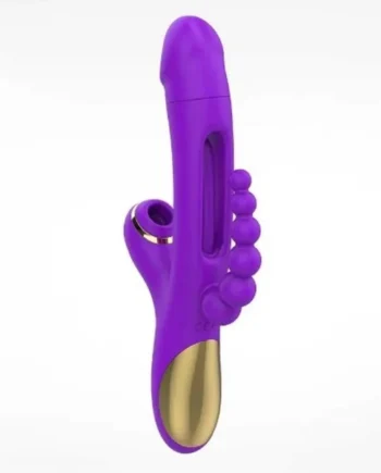 Joan 3 - Rabbit Tapping G-spot Vibrator with Anal Beads