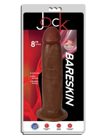 Jock Bareskin 8″ dildo without balls – Latte