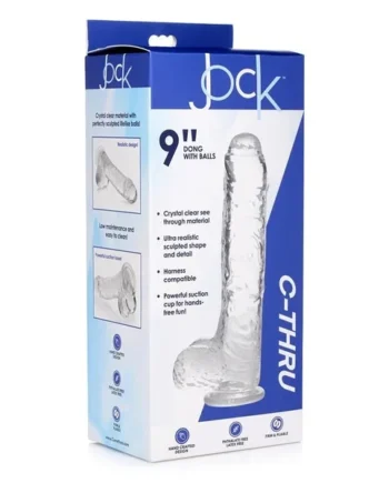 JOCK C-Thru 9″ Clear with Balls
