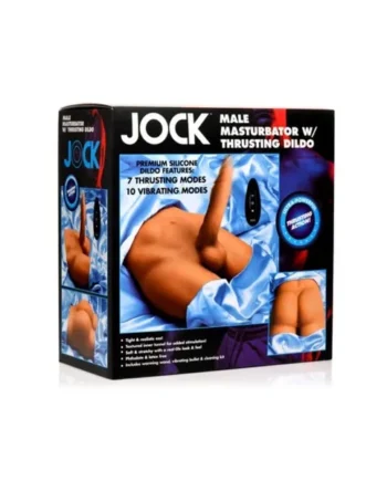 Jock Male Masturbator With Thrusting Dildo