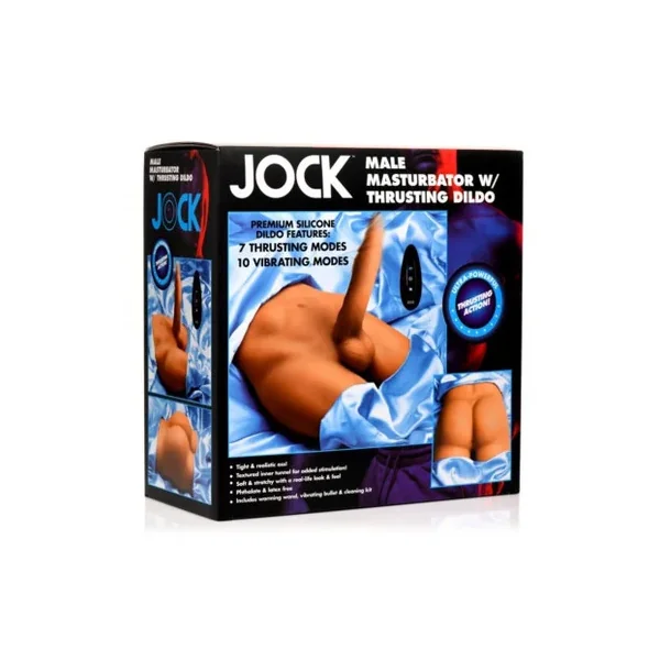 Jock Male Masturbator With Thrusting Dildo