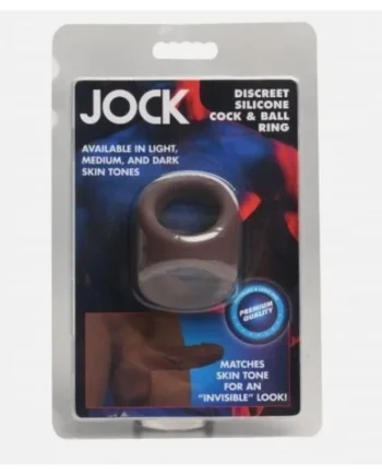 JOCK SILICONE COCK & BLL RING DARK