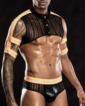 JSY Sexy Fireman 3-Piece Costume Set