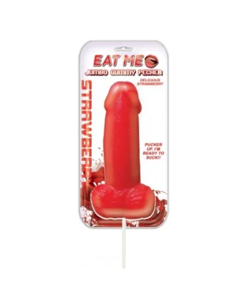 JUMBO GUMMY COCK POP STRAWBERRY