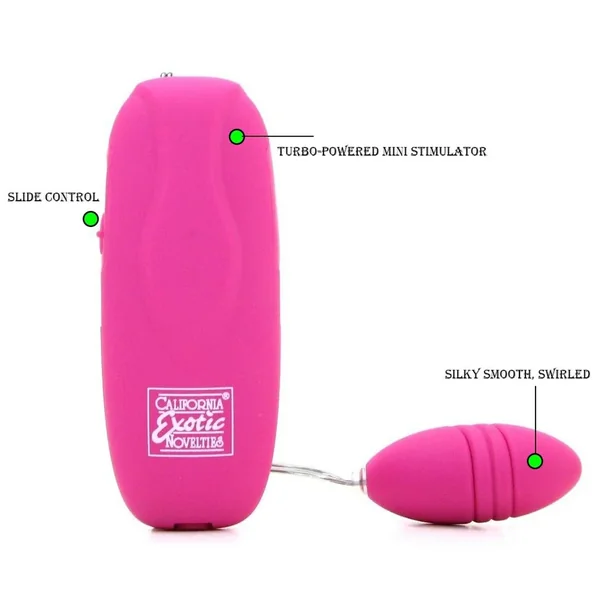 Jumpin` Gyrator Mini-Rocket Clitoral Vibrator Pink California Exotic