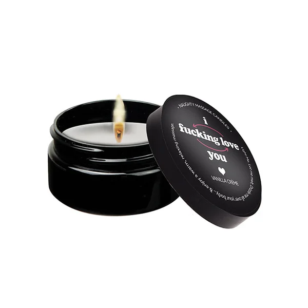 Kama Sutra Mini Massage Candle - 2 oz I F*cking Love You