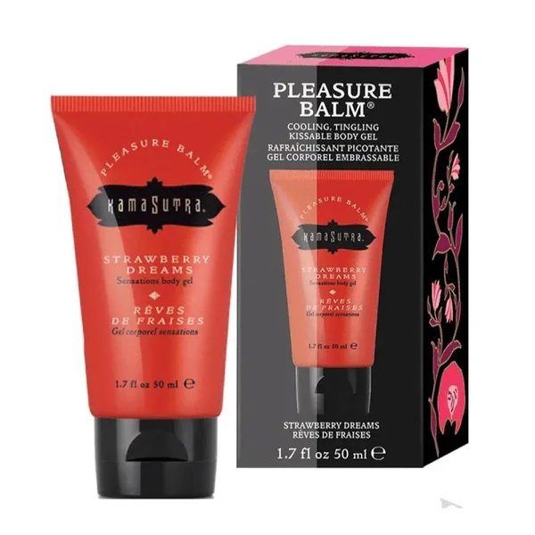 Kama Sutra Pleasure Balm Stimulating Gel Water Based Lube – Strawberry Dreams
