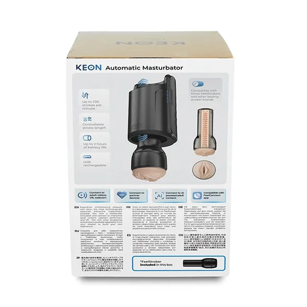 Kiiroo Keon New Box Combo Set w/Stroker – Black