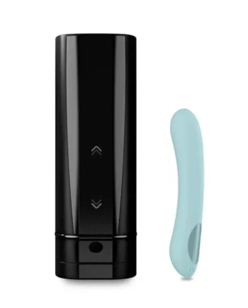 Kiiroo Onyx+ and Pearl2+ Couple Set Masturbator and Vibrator – Turquoise