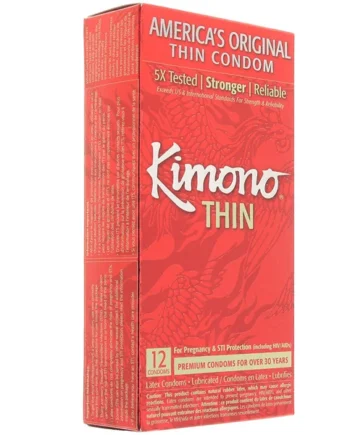 Kimono Thin Condoms in 12 Pack