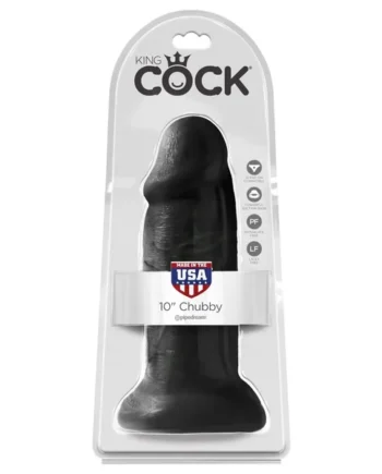 King Cock 10" Chubby - Black