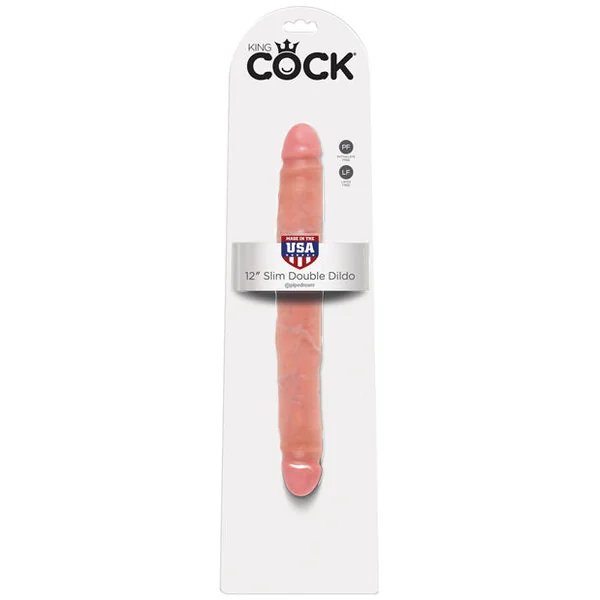 King Cock 12" Slim Double - Flesh