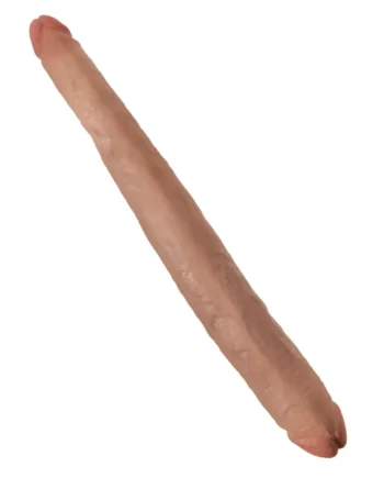 King Cock 16 Inch Tapered Double Dildo - Tan