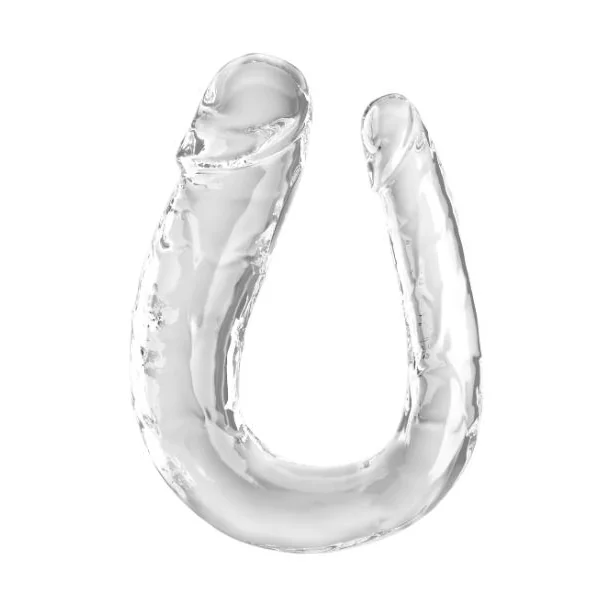 KING COCK 18 IN DOUBLE DILDO CLEAR