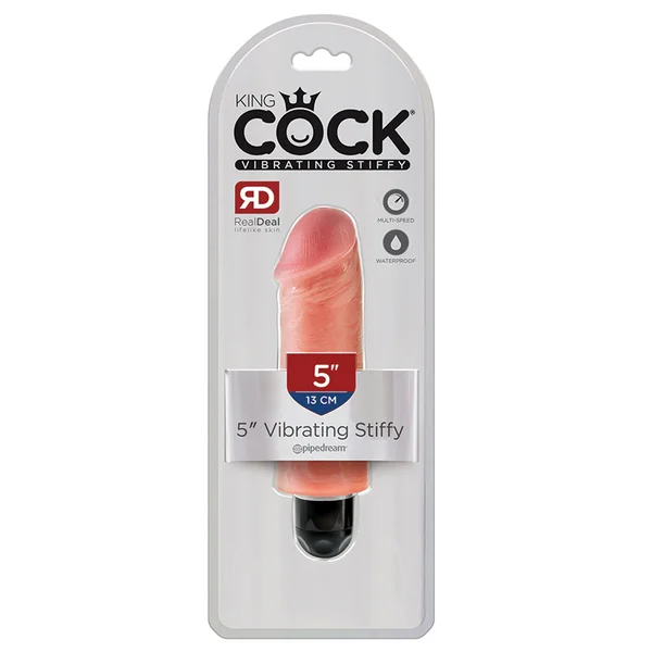 King Cock 5" Vibrating Stiffy - Light