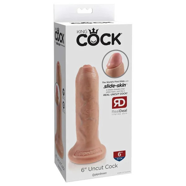 King Cock – 6″ Uncut Cock