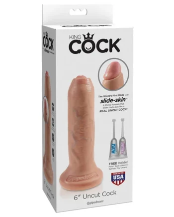 "King Cock 6"" Uncut Dildo"