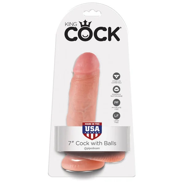 "King Cock 7"" Cock W/balls"