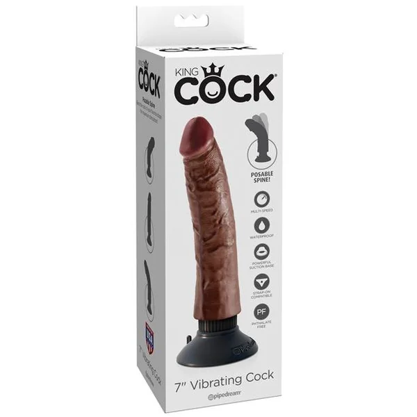 "King Cock 7"" Vibrating Cock"