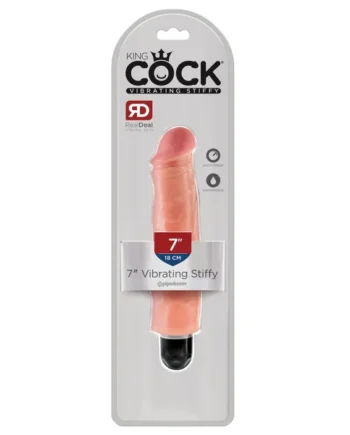 King Cock 7" Vibrating Stiffy - Light