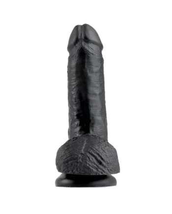 King Cock 7-Inch Cock With Balls - Black