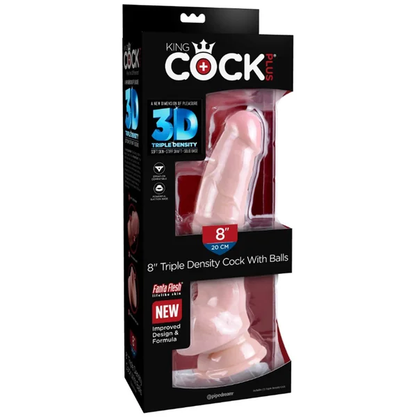 King Cock – 8″ Triple Density with Balls
