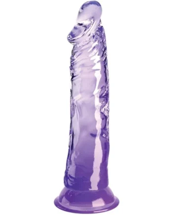 KING COCK - CLEAR REALISTIC PENIS 19.7 CM PURPLE