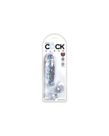 King Cock Clear With Balls Dildo 6" by Pipedream Products®