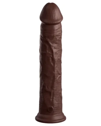 King Cock Elite 11 Inch Silicone Dual Density Cock - Brown