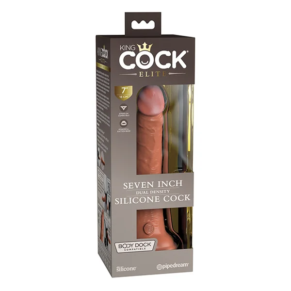 KING COCK ELITE 7 IN DUAL DENSITY TAN